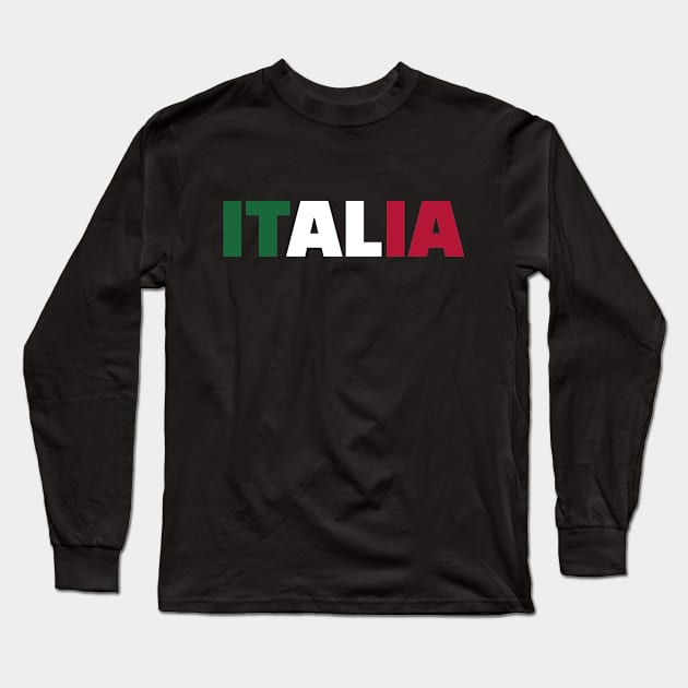 Italia italy flag Long Sleeve T-Shirt by Designzz